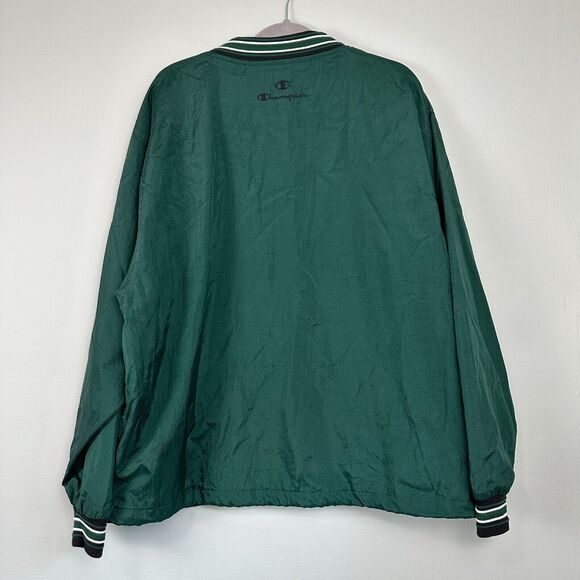 Vtg Champion Pullover Jacket Men's Large Green Windbreaker Austin Powder Company - Picture 9 of 14